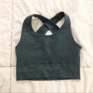 NWOT Alphalete Revival Bra size small in dark gray